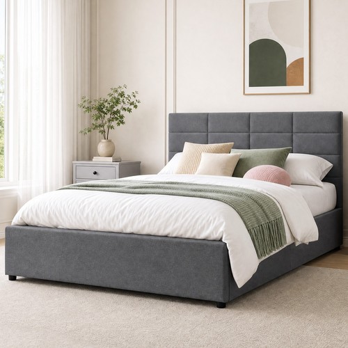 Fabric gas lift ottoman - gas, in