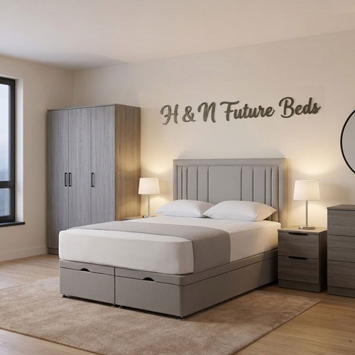 Divan ottoman bed set - ottoman, panel