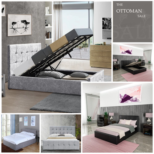 Ottoman storage gas lift - ottoman, up