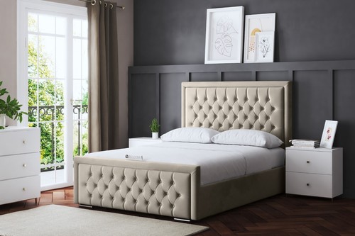 Allegra upholstered bed with - allegra,
