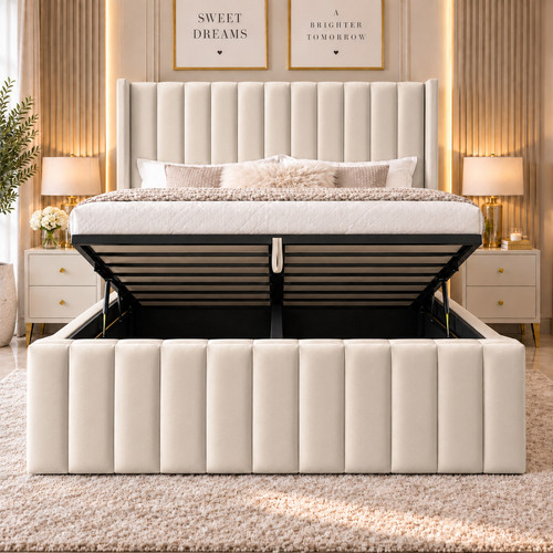 Luxury ottoman storage bed - luxury,