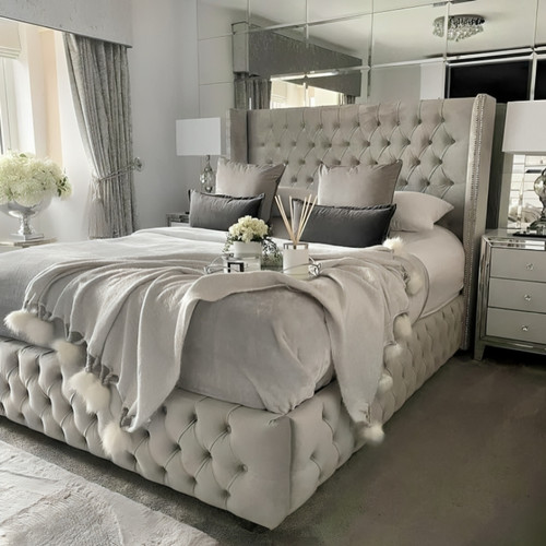 New winged bed frame - bed,