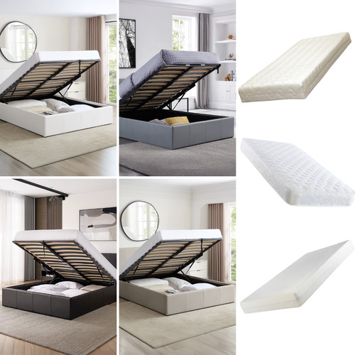 Luna 4ft6 double faux leather - double,