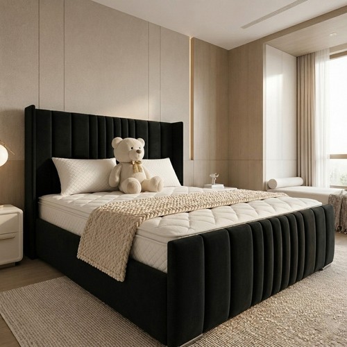 Ottoman bed winged plush - ottoman,
