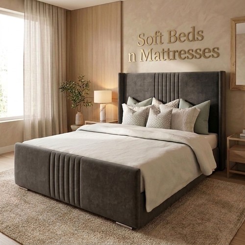 Ottoman winged bed frame gas - ottoman,