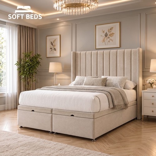 Ottoman divan winged bed frame - divan,
