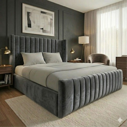 Ottoman bed winged plush - ottoman,